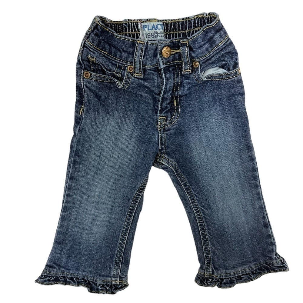 The Children’s Place Dark Wash Flared Jeans Size 18 Months